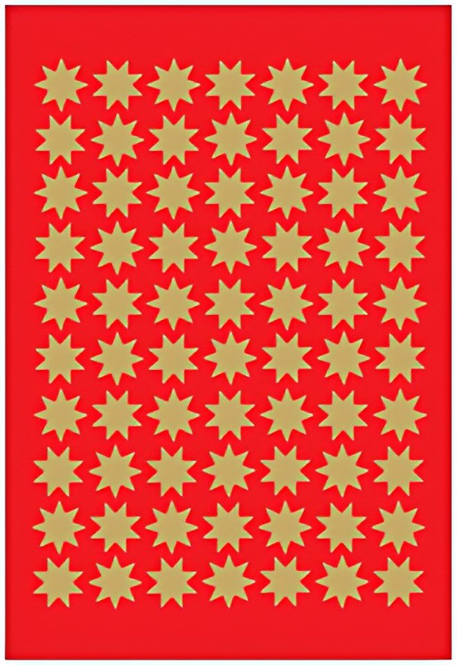 HERMA Autocollants de Noël DECOR "étoiles", 10 mm, or