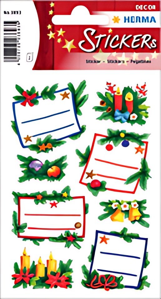 HERMA Autocollants de Noël DECOR "Compositions florales de