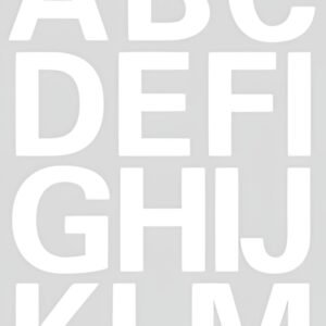 HERMA Lettres adhèsives A-Z, film blanc, 25 mm de hauteur,