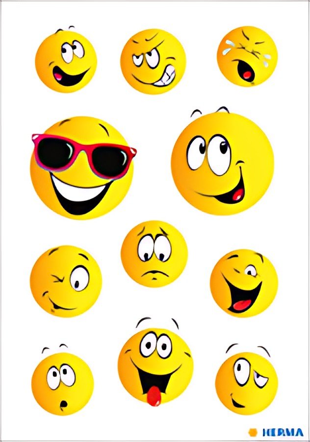 HERMA Autocollants DECOR "Happy Face"