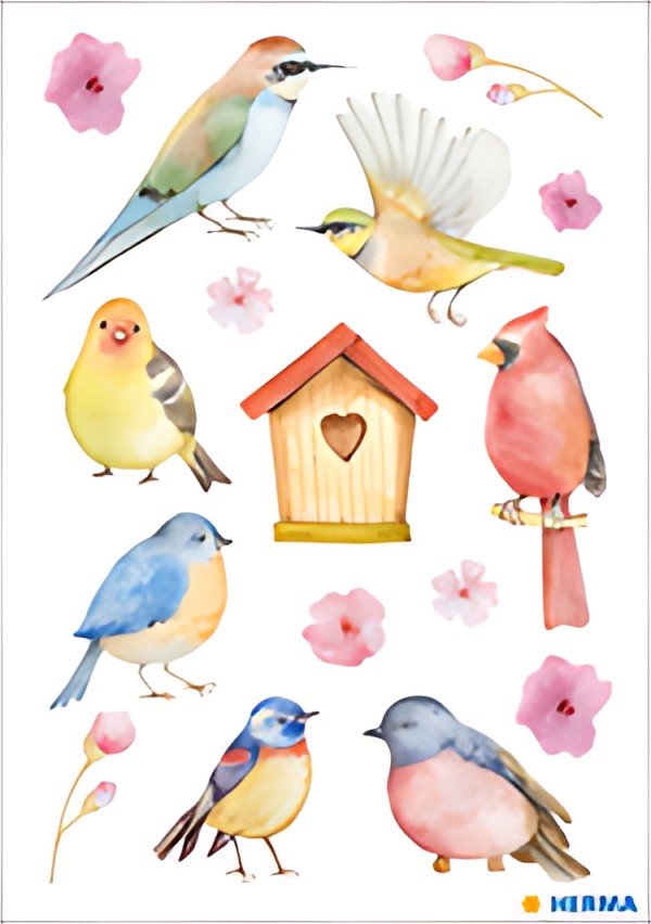 HERMA Sticker DECOR "Oiseaux chanteurs"