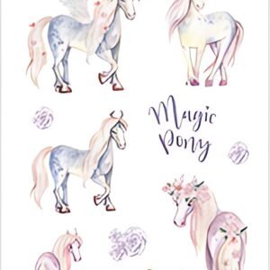 HERMA Autocollants DECOR "Poney", pailleté