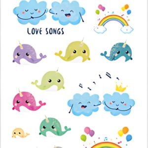 HERMA Sticker DECOR "Love Songs", pailleté