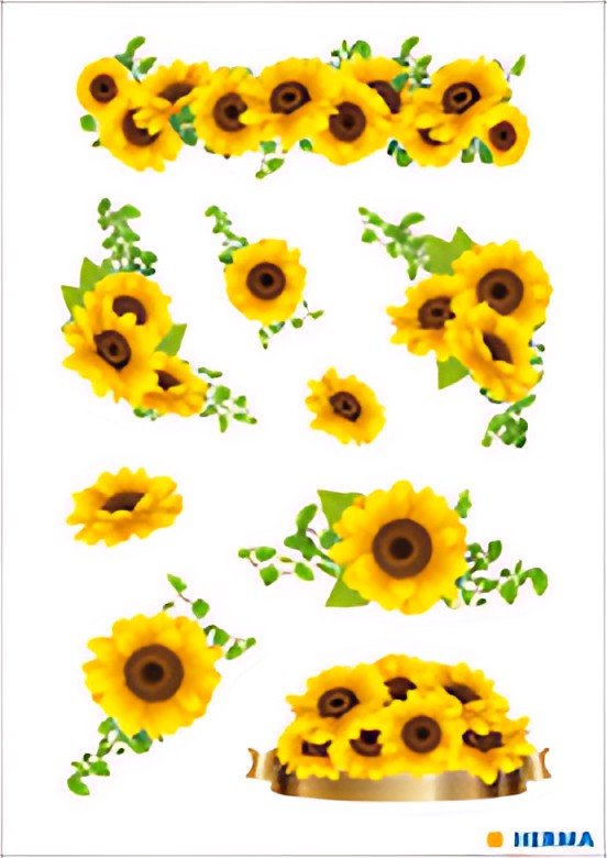 HERMA Autocollants DECOR "Tournesols"
