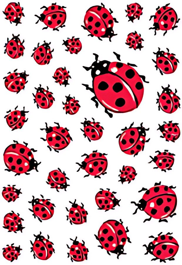 HERMA Sticker DECOR "Trèfles avec coccinelles"