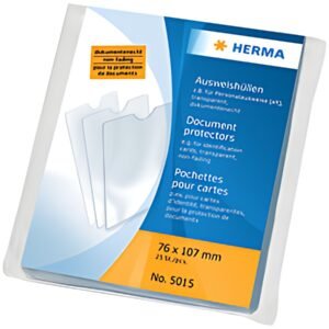 HERMA étui de poche, PP, 1 poche, 0,14 mm, transparent