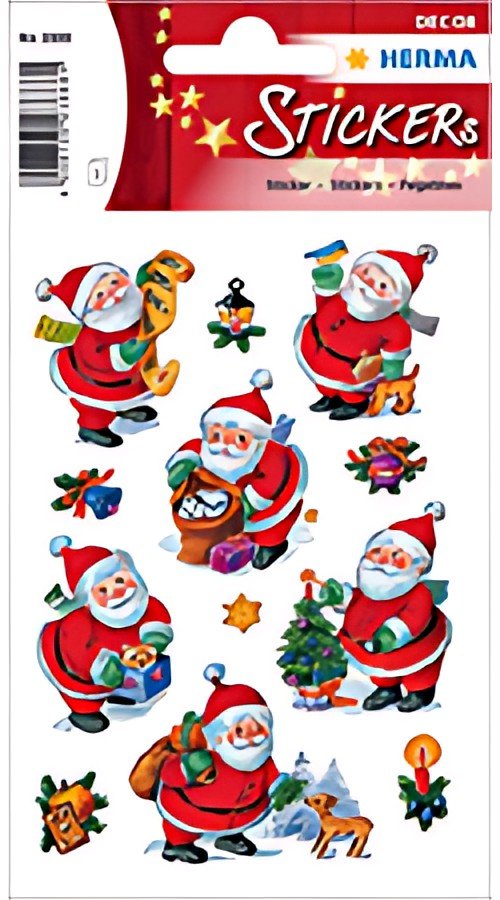 HERMA Sticker de Noël DECOR "Père Noël amusant",