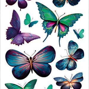 HERMA Sticker pailleté MAGIC Papillons violet