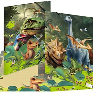 HERMA Chemise à élastique "Dino World", carton, A3