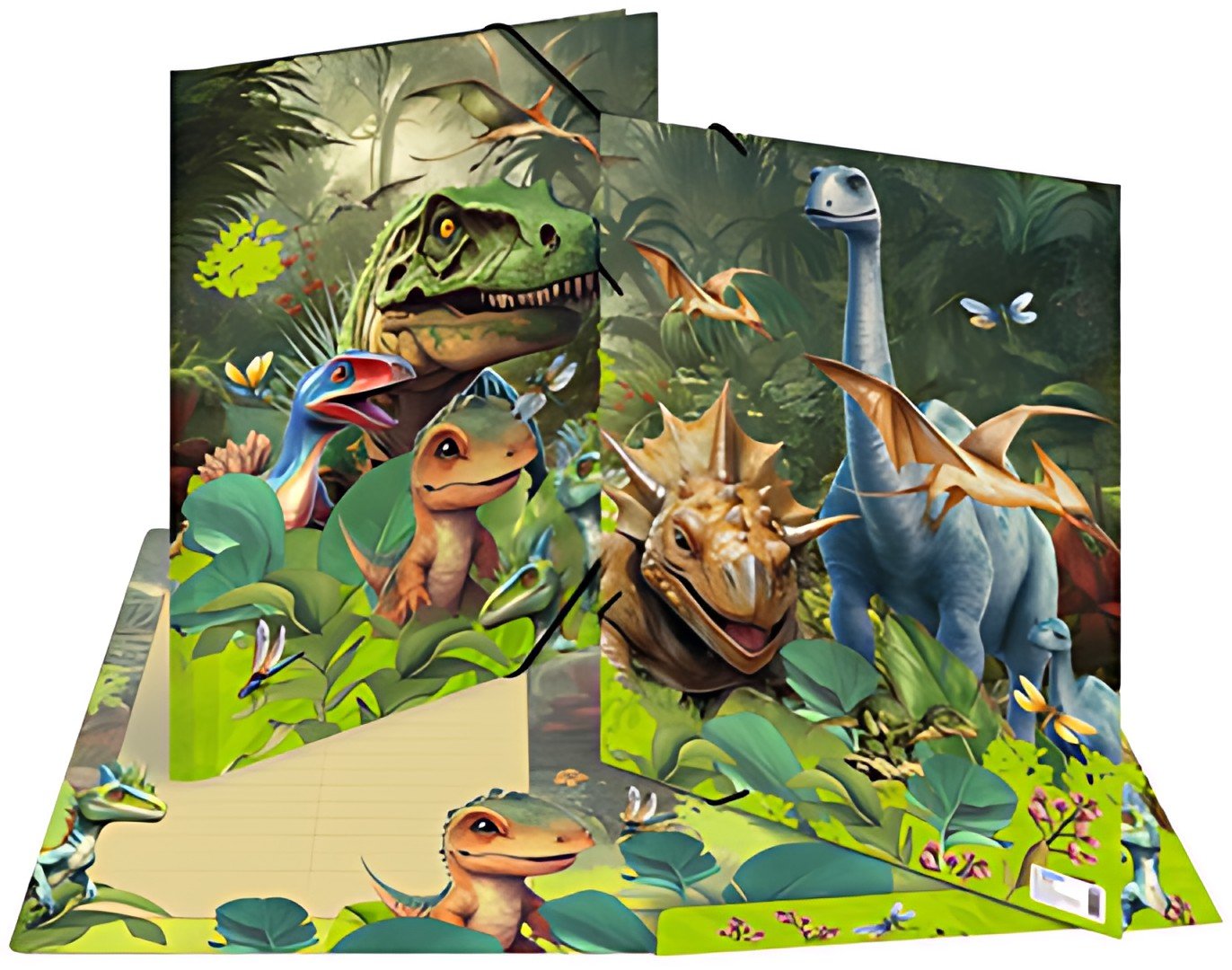 HERMA Chemise à élastique "Dino World", carton, A3