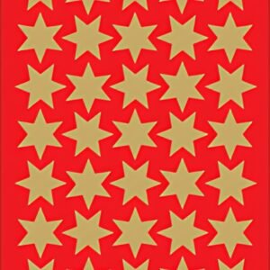HERMA Autocollants de Noël DECOR "étoiles", 16 mm, or