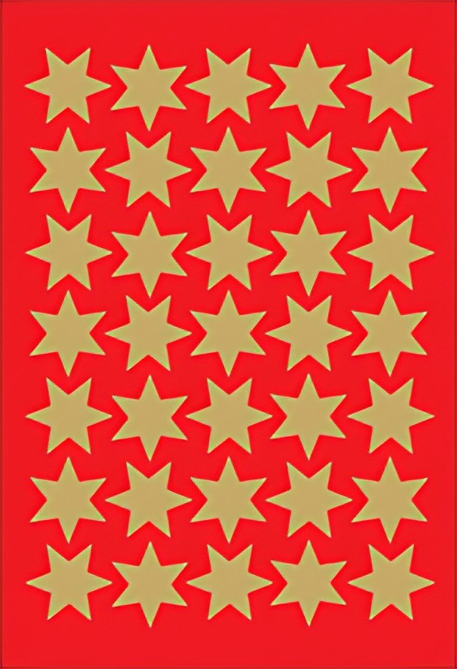 HERMA Autocollants de Noël DECOR "étoiles", 16 mm, or