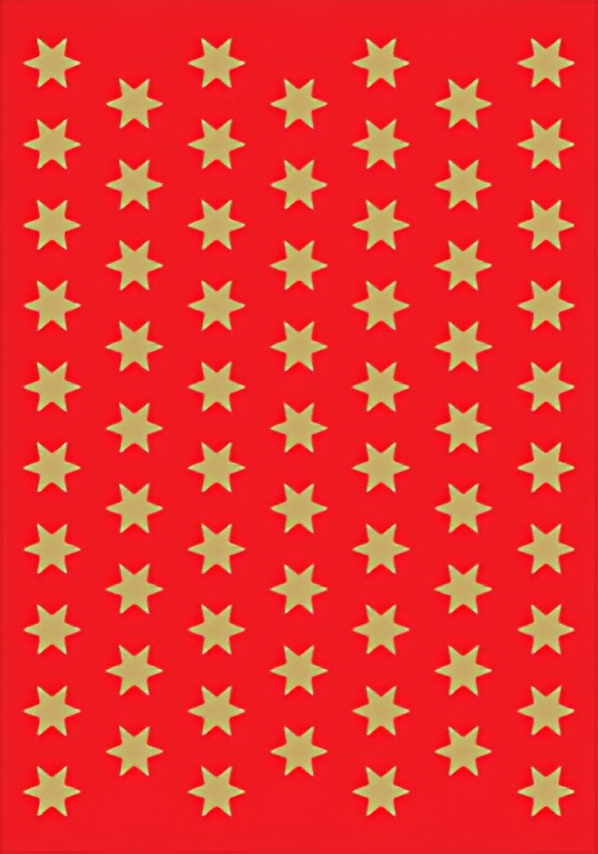 HERMA Autocollants de Noël DECOR "étoiles", 8 mm, or