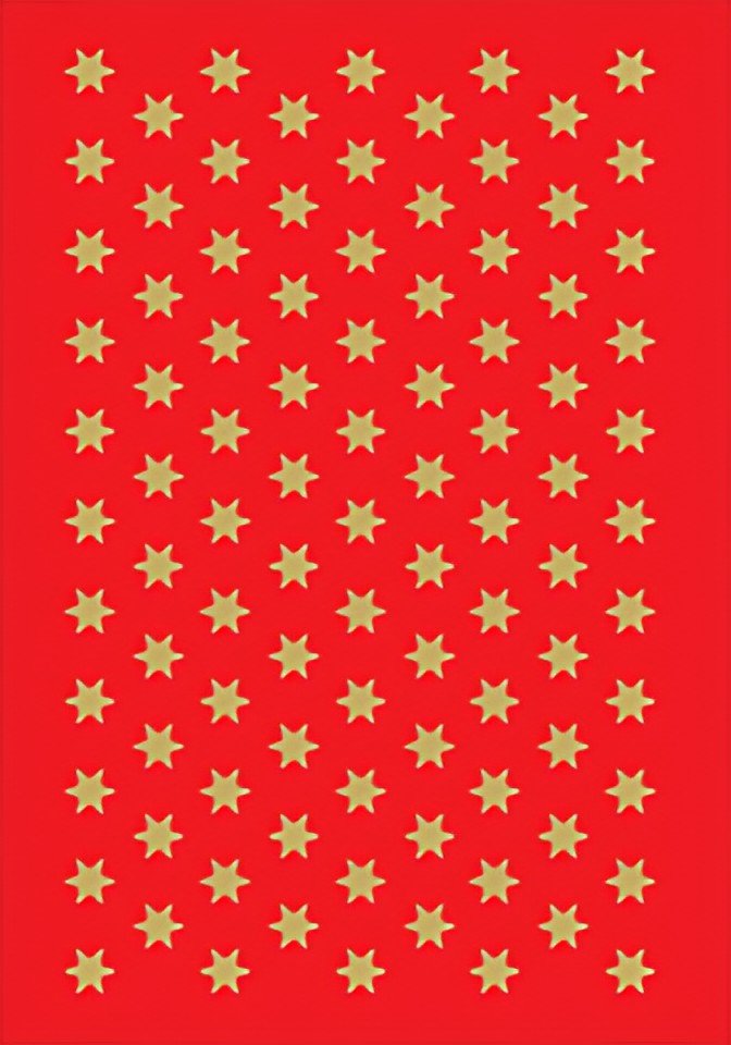 HERMA Autocollants de Noël DECOR "étoiles", 6 mm, or