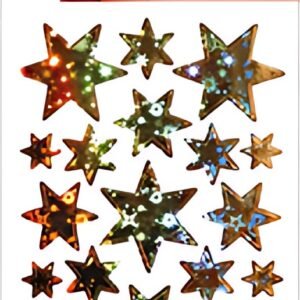 HERMA Sticker de Noël DECOR "étoiles", or, holographie