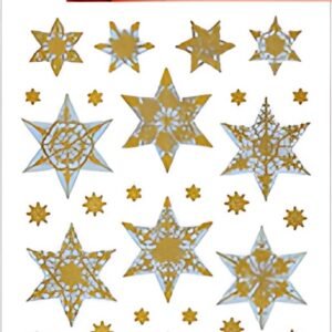 HERMA Sticker de Noël DECOR "étoiles", or, en relief