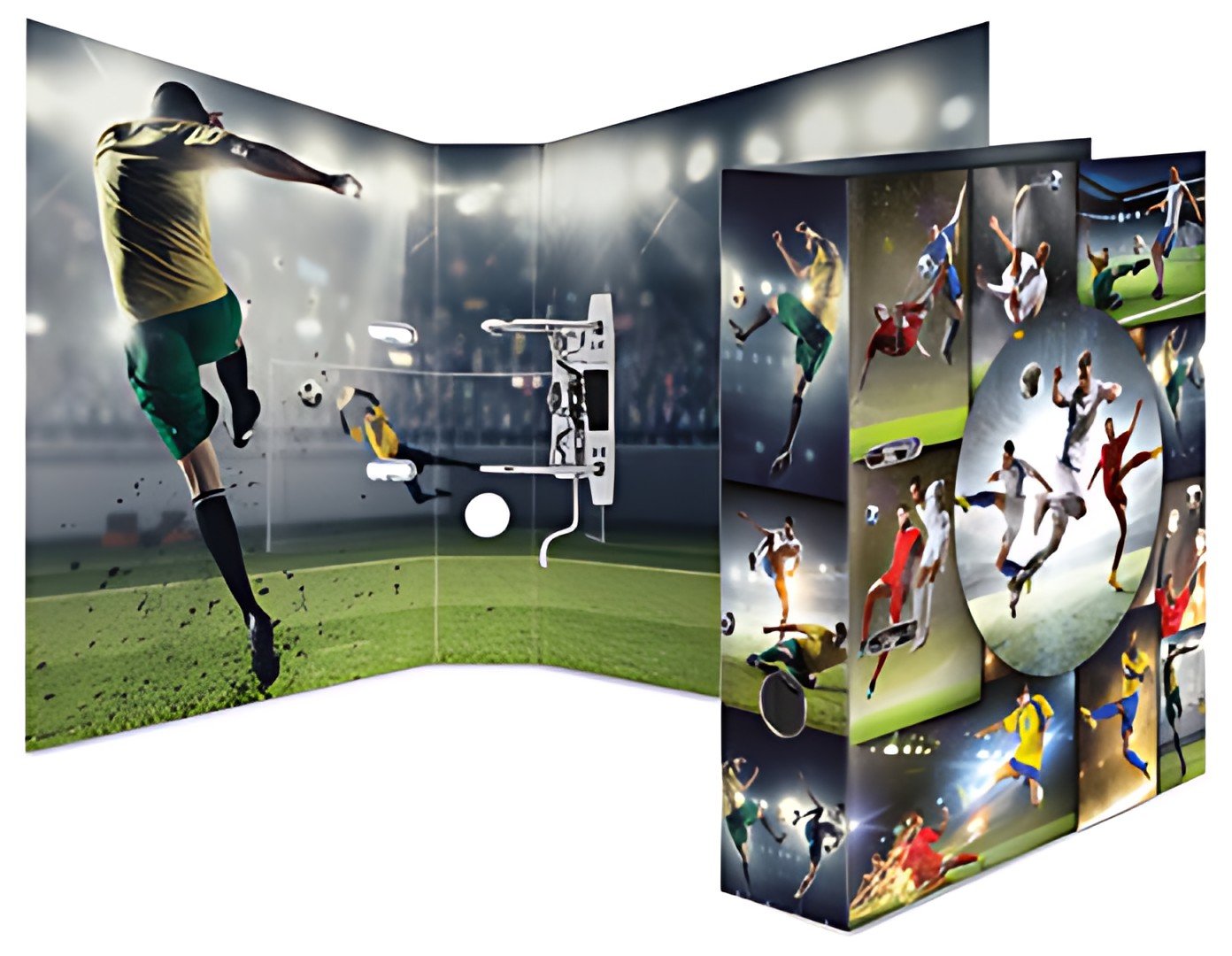 HERMA Classeur à levier à motifs "football", dos: 70 mm,