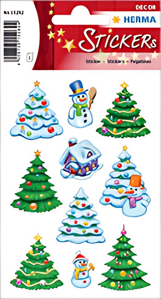 HERMA Sticker de Noël DECOR "Forêt à Noël"