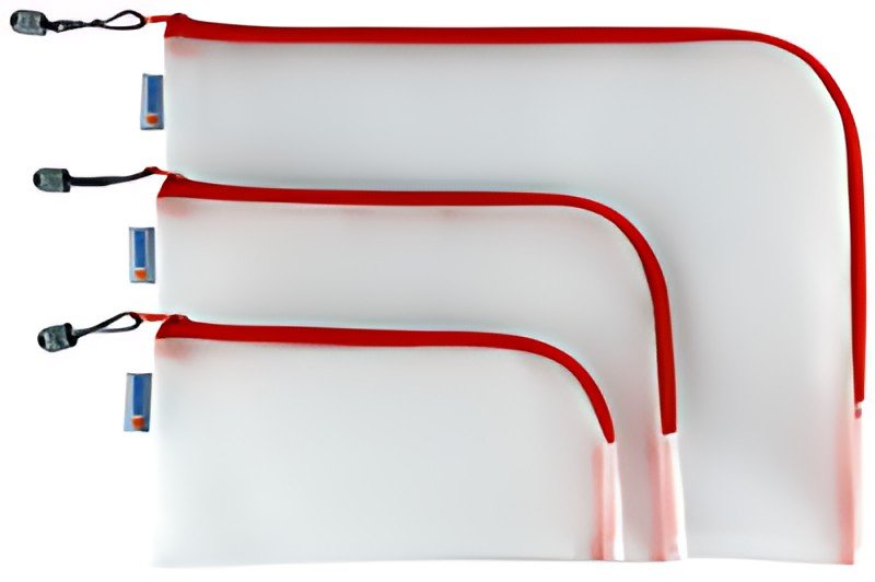 HERMA Pochette à fermeture à zip "Mesh Bags", rouge