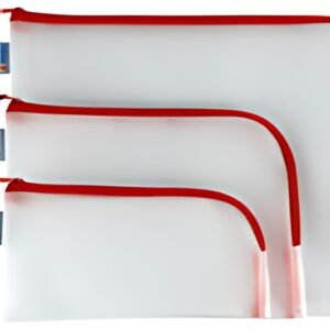 HERMA Pochette à fermeture à zip "Mesh Bags", A5, rouge