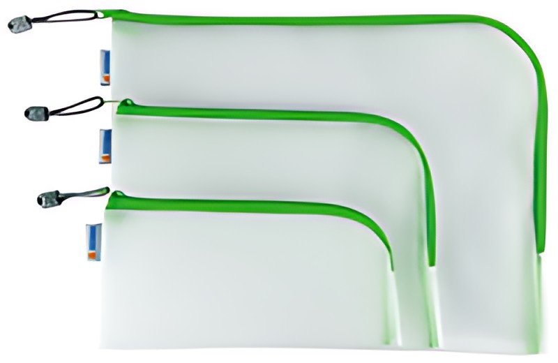 HERMA Pochette à fermeture à zip "Mesh Bags", A5, vert