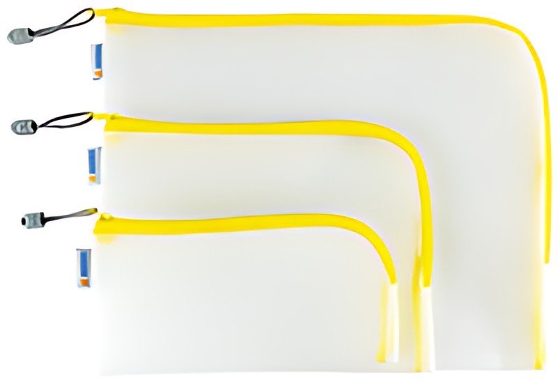 HERMA Pochette à fermeture à zip "Mesh Bags", A5, jaune