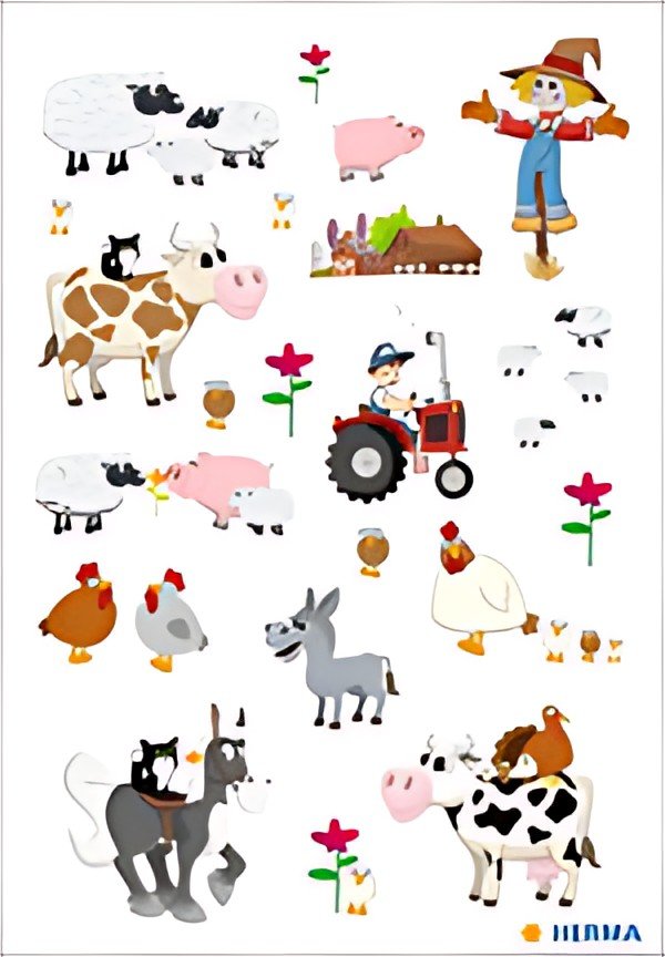HERMA Autocollants DECOR "Petite ferme"