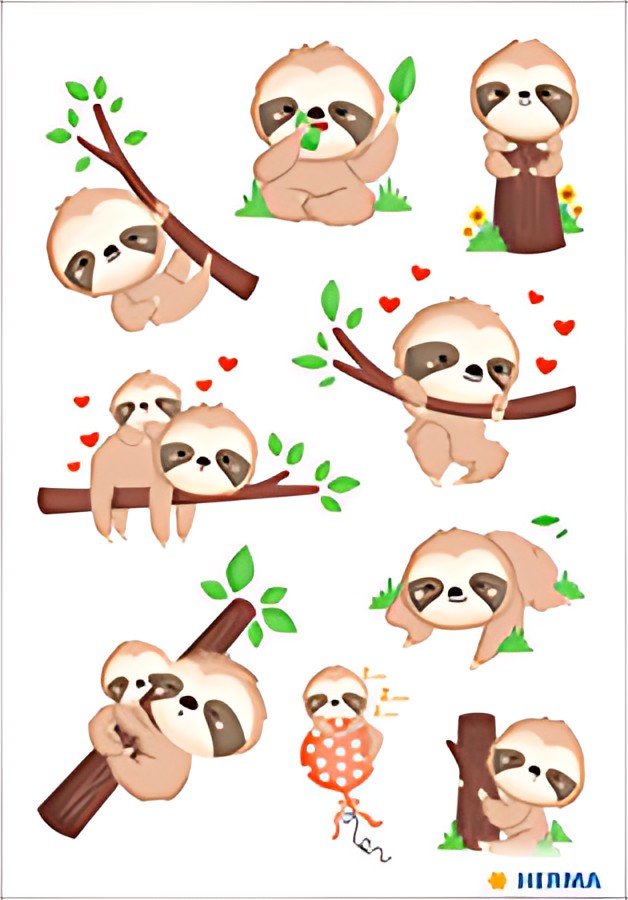 HERMA Sticker MAGIC "Petit paresseux"