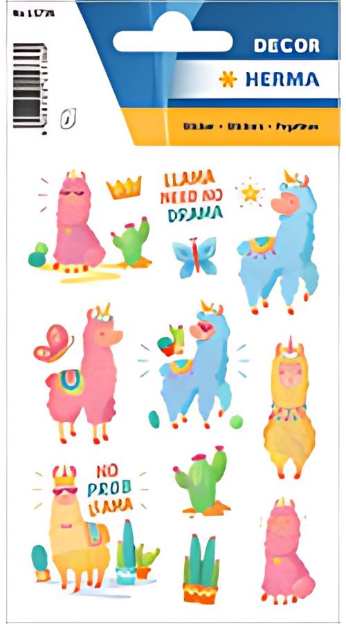 HERMA Autocollants DECOR "Lama - no drama"