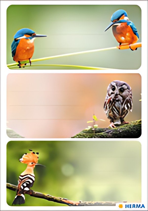 HERMA Étiquette pour livre "Oiseaux"