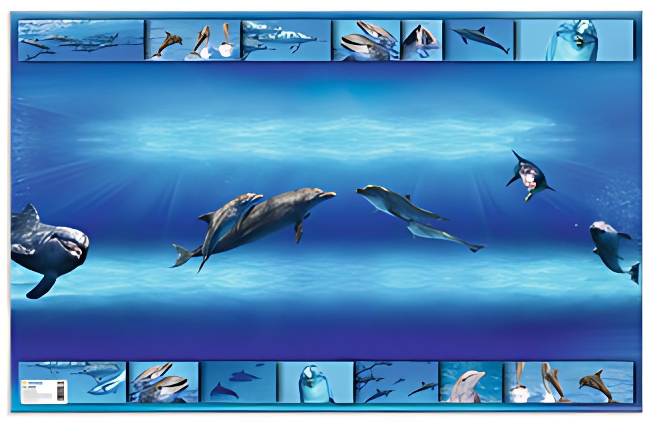 HERMA Sous-main "Dauphins", (L)550 x (H)350 mm