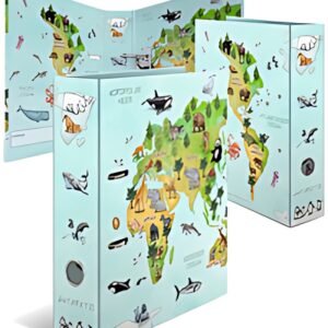 HERMA Classeur à motif pour école maternelle Carte du monde