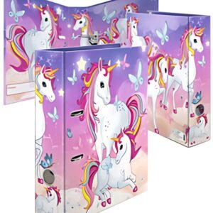 HERMA Classeur à motif "Licorne", A4, margeur du dos: 70 mm