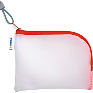 HERMA Pochette à fermeture à zip "Mesh Bags", A6, rouge