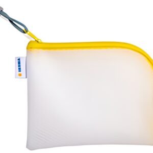 HERMA Pochette à fermeture à zip "Mesh Bags", A6, jaune