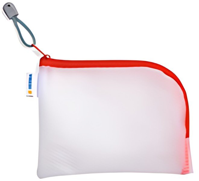 HERMA Pochette à fermeture à zip "Mesh Bags", A7, rouge