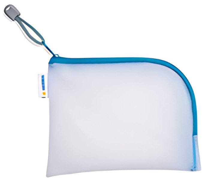 HERMA Pochette à fermeture à zip "Mesh Bags", A7, bleu