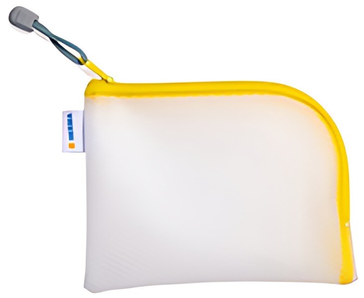 HERMA Pochette à fermeture à zip "Mesh Bags", A7, jaune