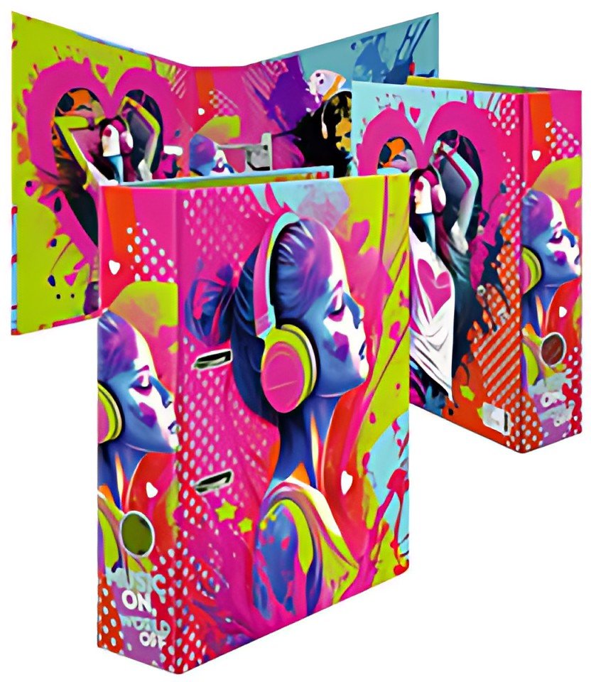 HERMA Classeur à motifs "Music Girl", A4, 70 m