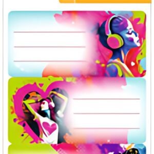 HERMA Buchetiketten VARIO "Music Girl", 76 x 35 mm