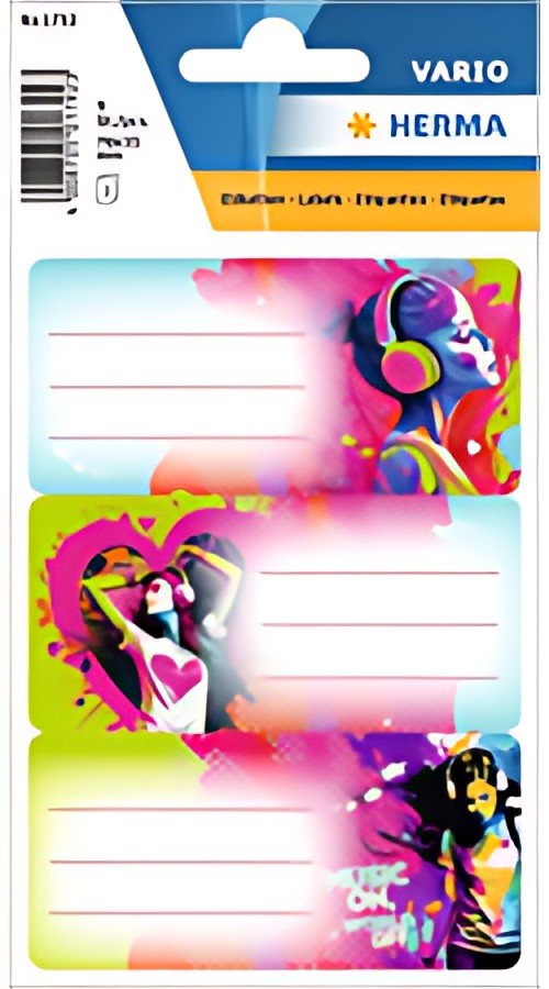 HERMA Buchetiketten VARIO "Music Girl", 76 x 35 mm