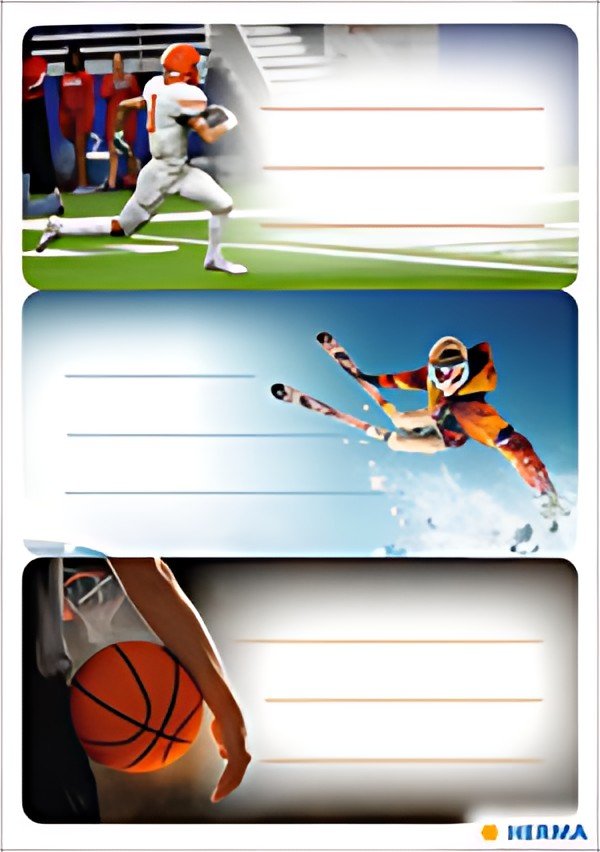 HERMA Étiquettes VARIO "Sport", 76 x 35 mm