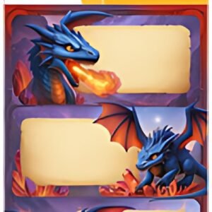 HERMA Étiquettes pour livres VARIO "Dragons", 76 x 35 mm
