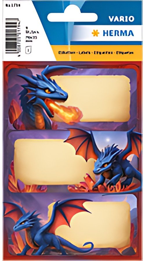 HERMA Étiquettes pour livres VARIO "Dragons", 76 x 35 mm