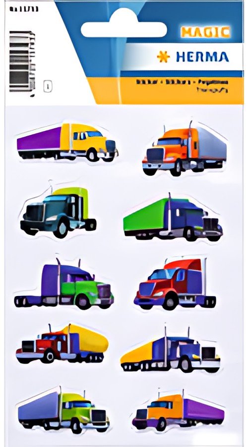 HERMA Stickers MAGIC Camions stylés, transpuffy