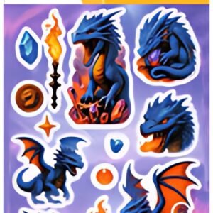 HERMA Sticker MAGIC Dragon, transpuffy