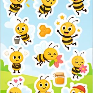 HERMA Stickers DECOR Abeilles, papier