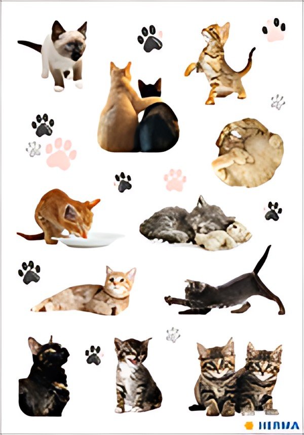 HERMA Stickers DECOR Joyeux chatons, papier