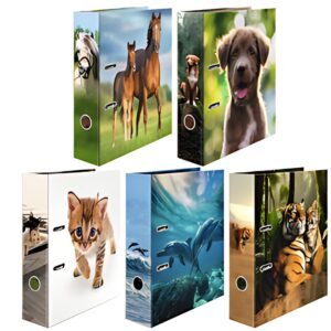 HERMA Classeur à motif "Animaux préférés", assortiment