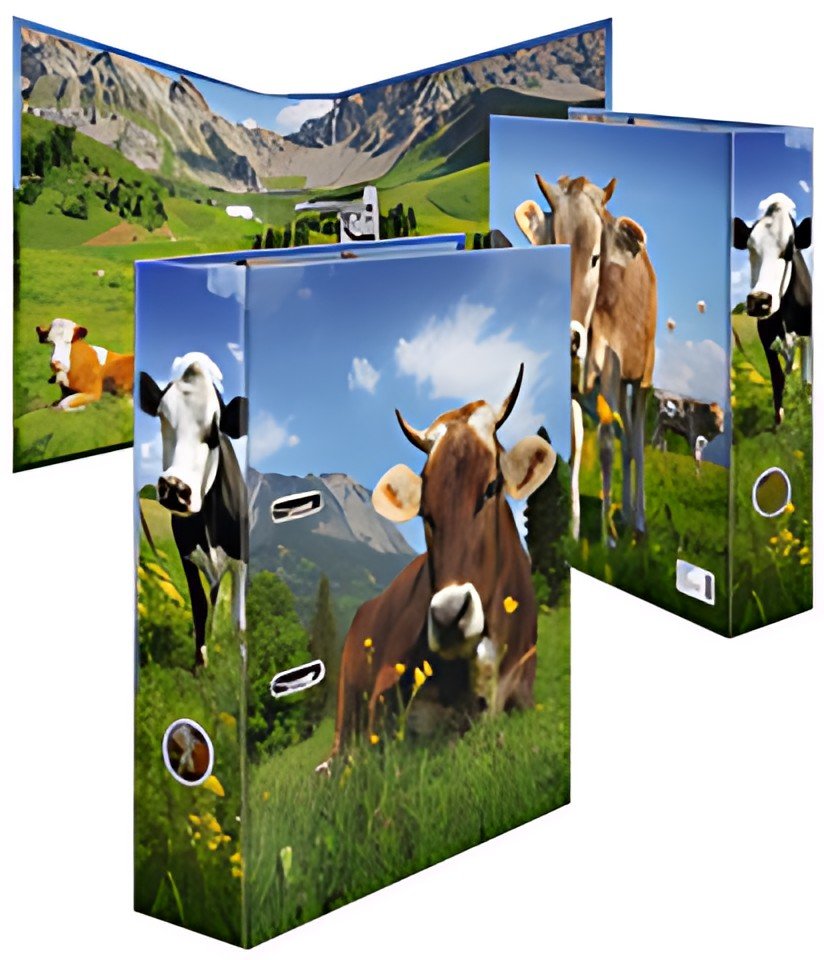 HERMA Classeur à motif "Vache d'alpages", A4